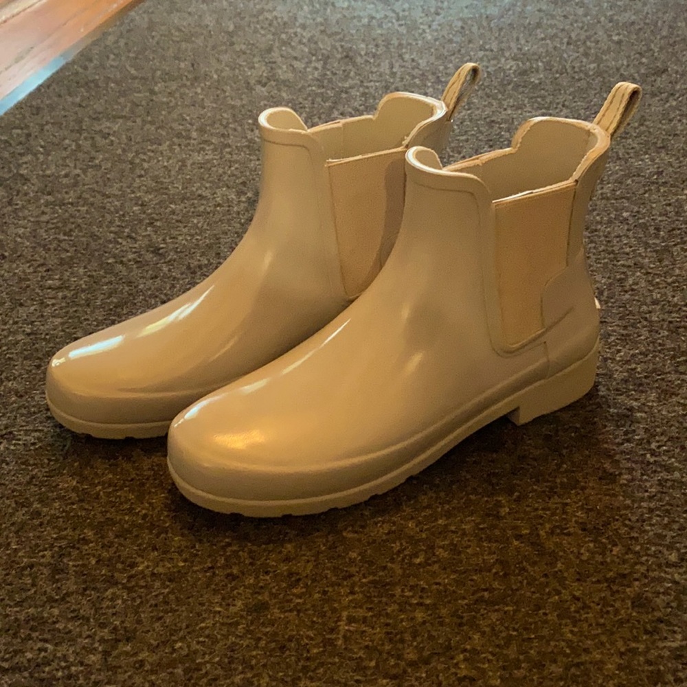 Hunter boots Chelsea slim fit frosted grey women’s size 6